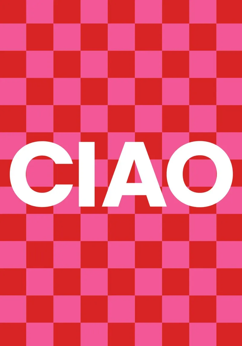 CIAO Checkers poster da studio salü