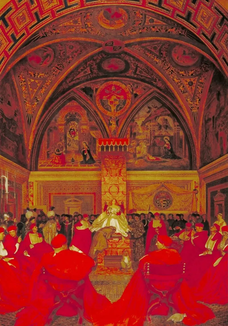 Lucrezia Borgia regna in Vaticano in assenza del papa plexiglass da Venus Art