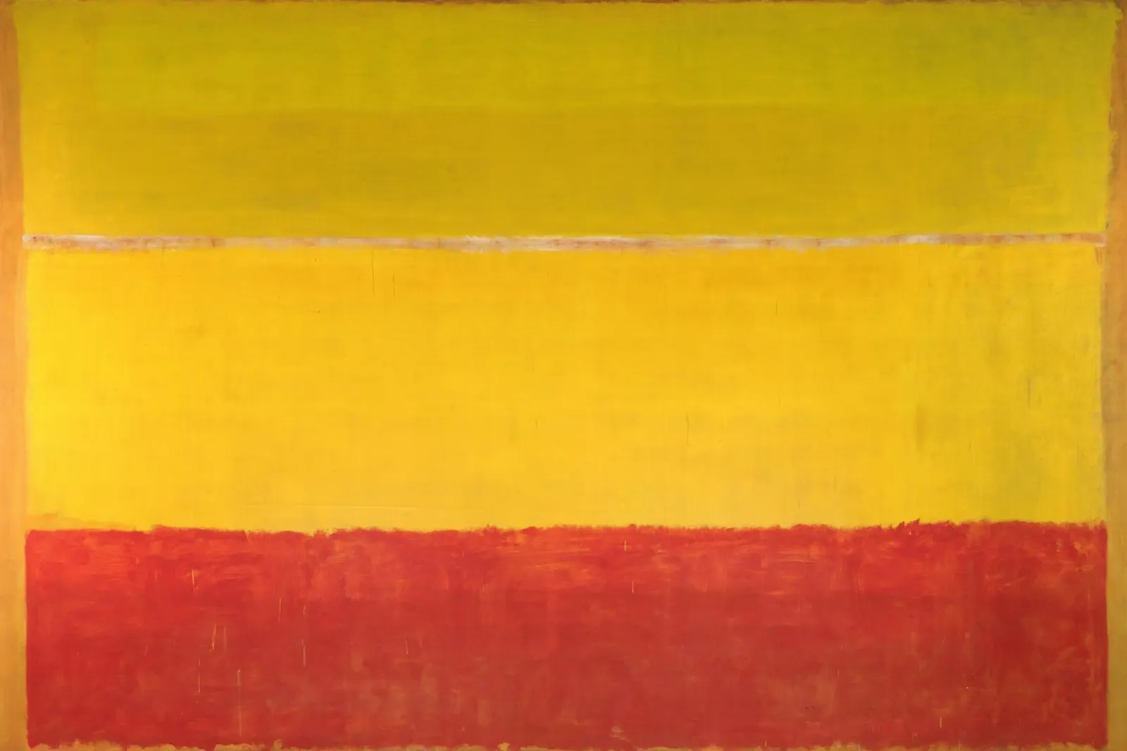 "Sans titre (orange et jaune)" de Mark Rothko poster avec cadre en plastique de Classic Art Prints