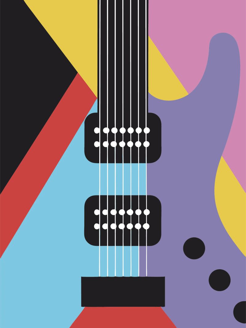 Electric Guitar poster by LOOK DIFFERENT