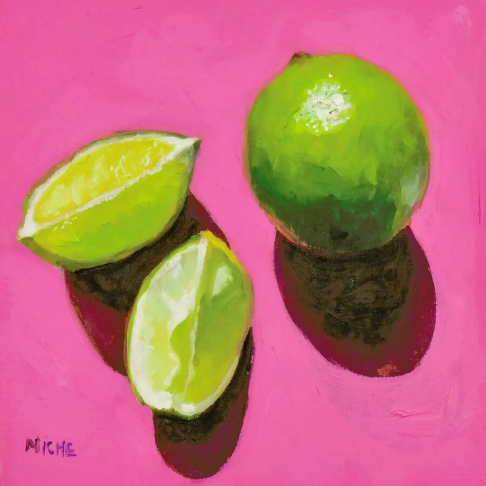 Limes on Pink pellicola backlit da Miche Watkins