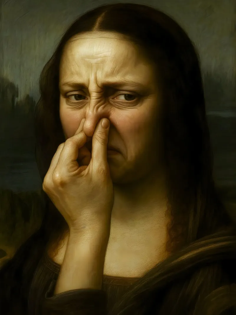 MONA LISA LUSTIGES BAD Backlit Folie von ARTOMATIC