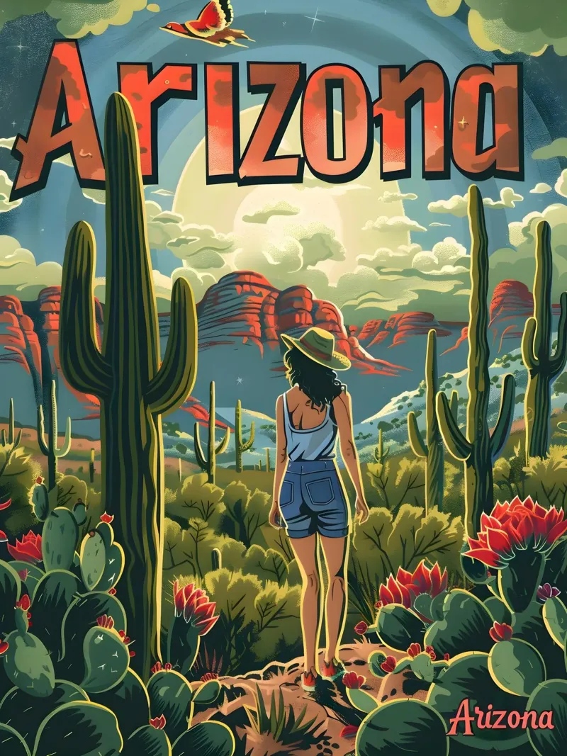Arizona Reiseposter poster da Vintage Travel Art