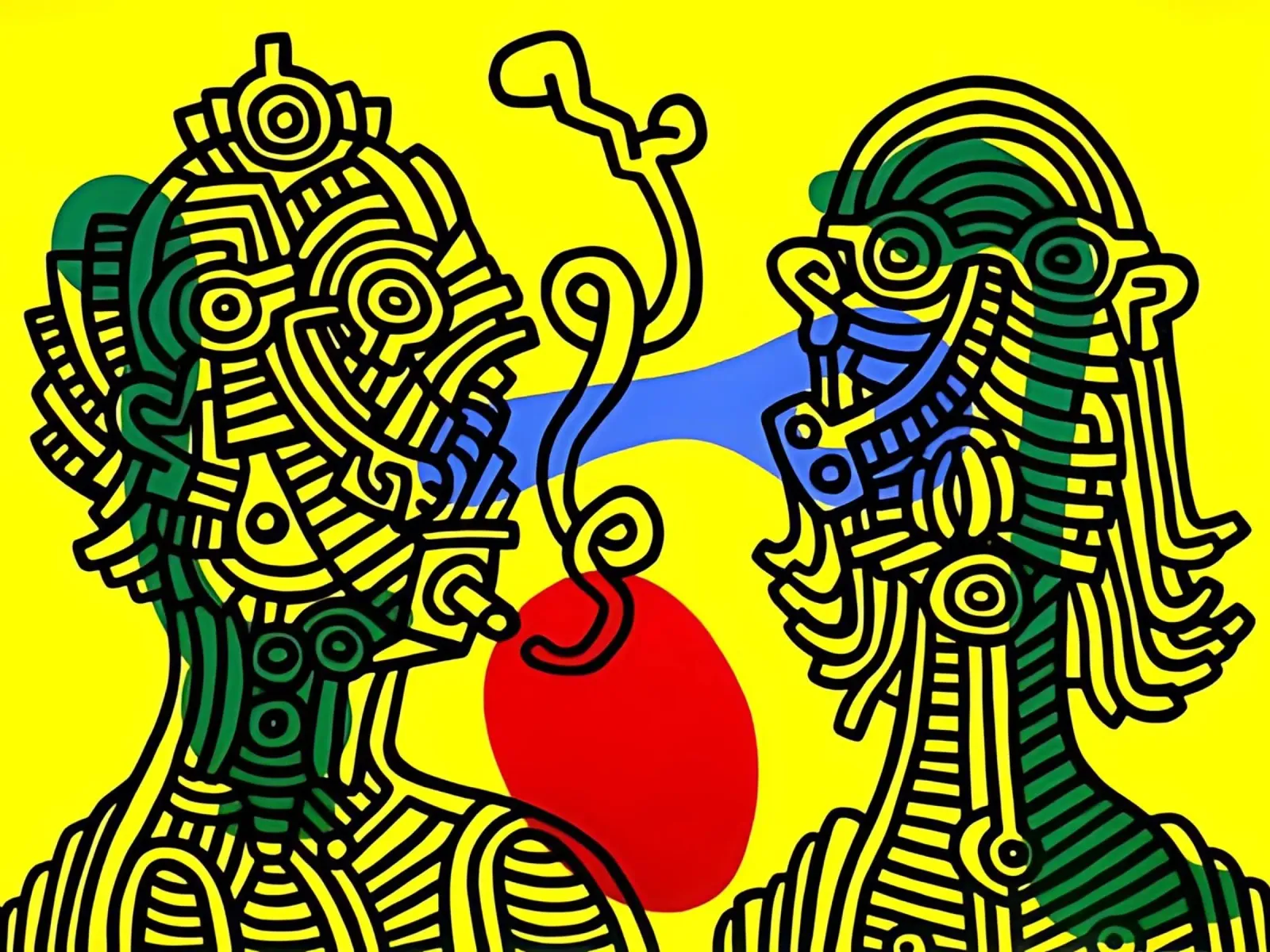 Keith e Julia di Keith Haring poster da tokovictory