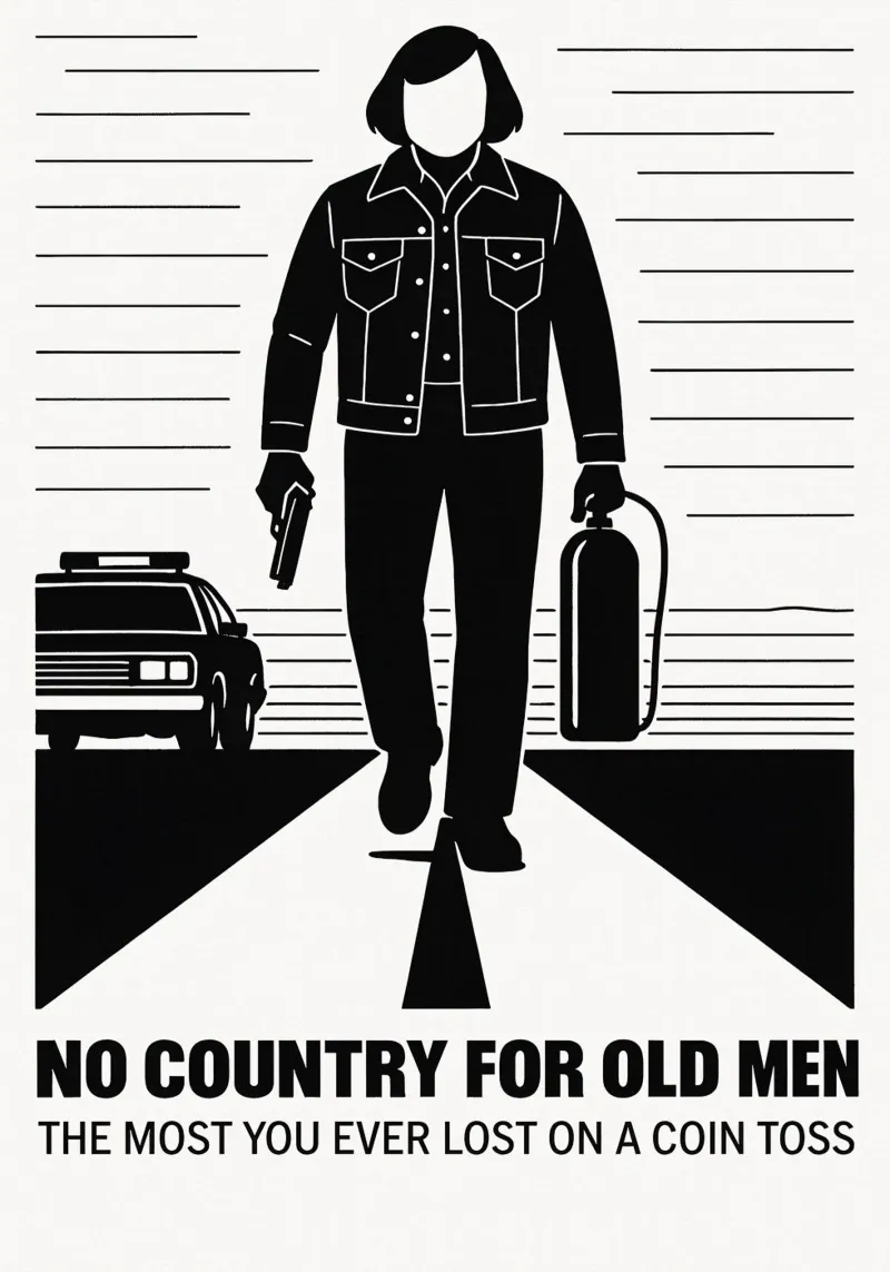 No Country For Old Men Print pellicola backlit da MoviesArt