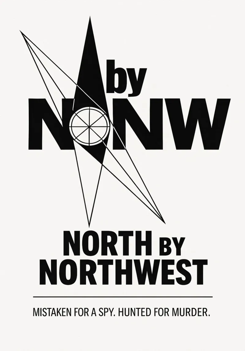North By Northwest Print pellicola backlit da MoviesArt