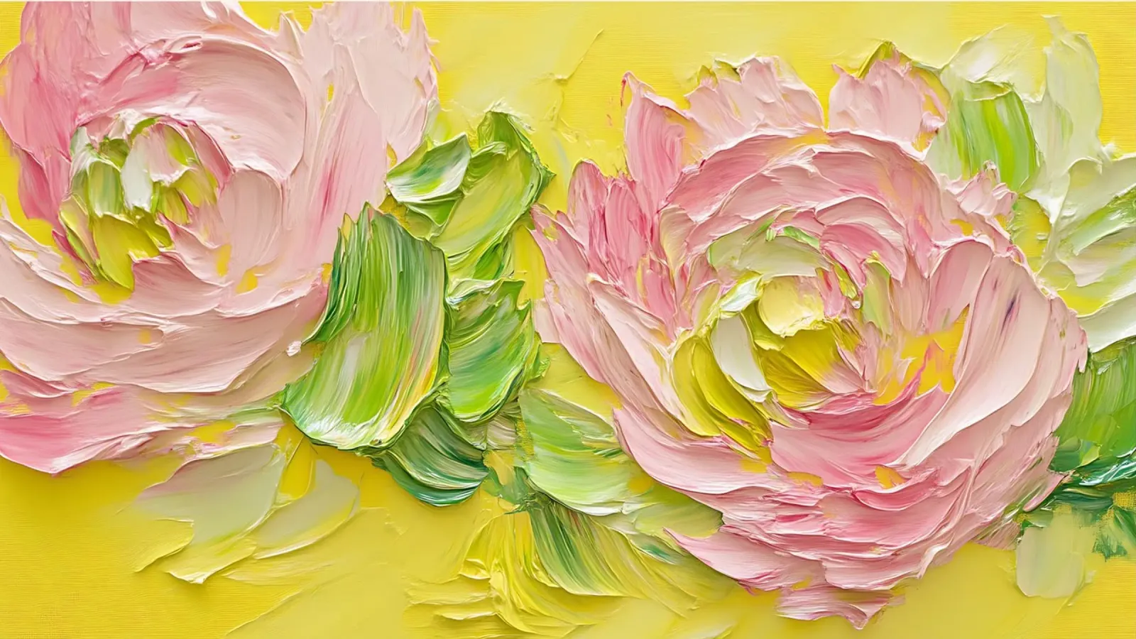 Textured Pink Ranunculus - Impasto bloemsierkunstdruk canvas met Baklijst van ClubArt