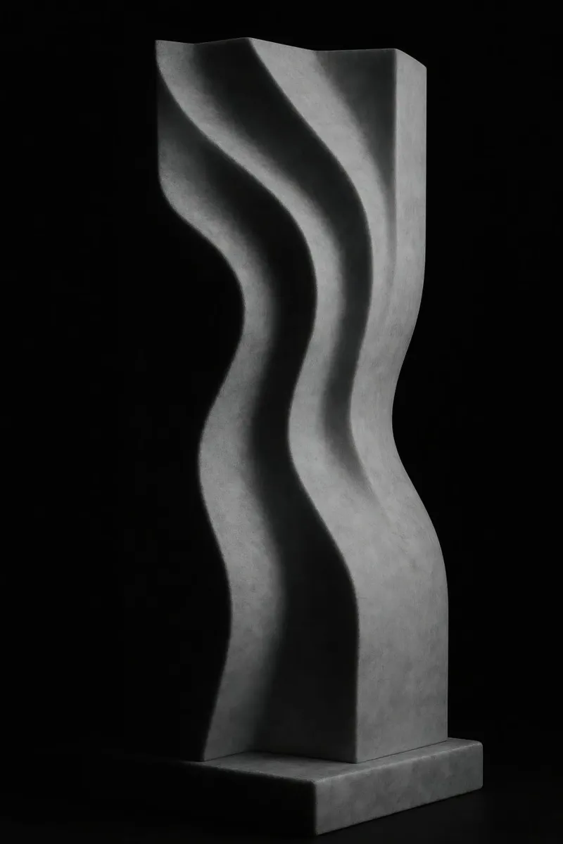 Scultura verticale - Vibrazioni geometriche pellicola backlit da Black & White