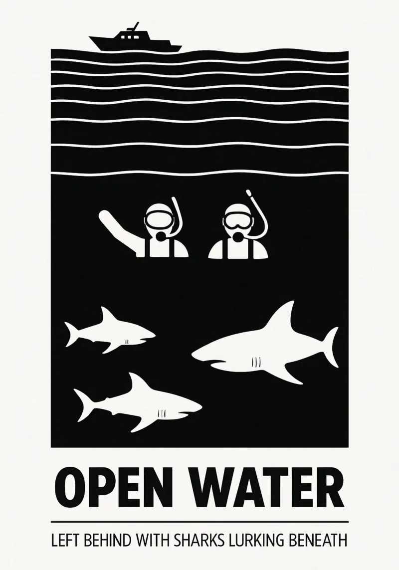 Open Water Print pellicola backlit da MoviesArt
