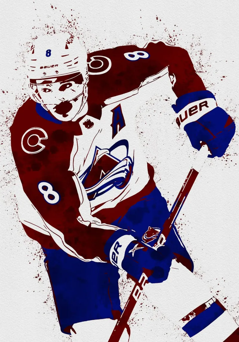 Cale Makar pellicola backlit da tenten
