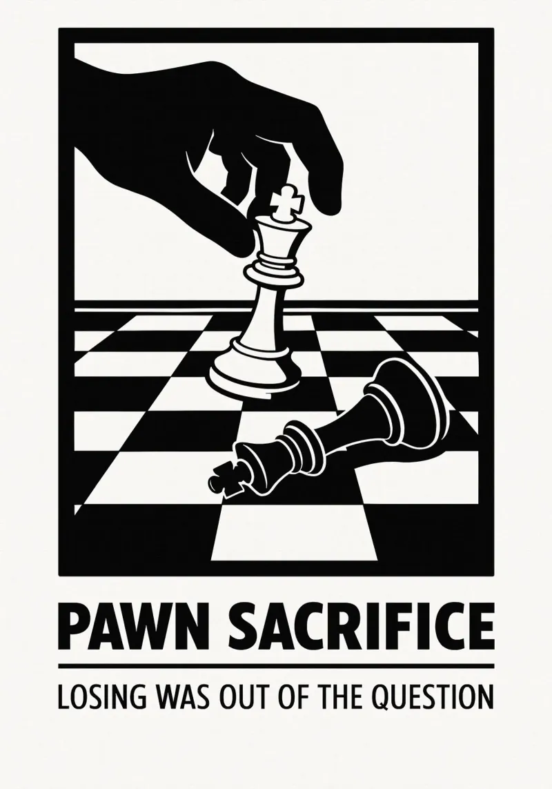 Pawn Sacrifice Print pellicola backlit da MoviesArt