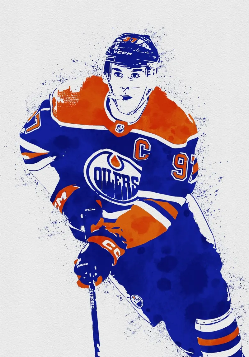 Connor McDavid alluminio dibond da tenten
