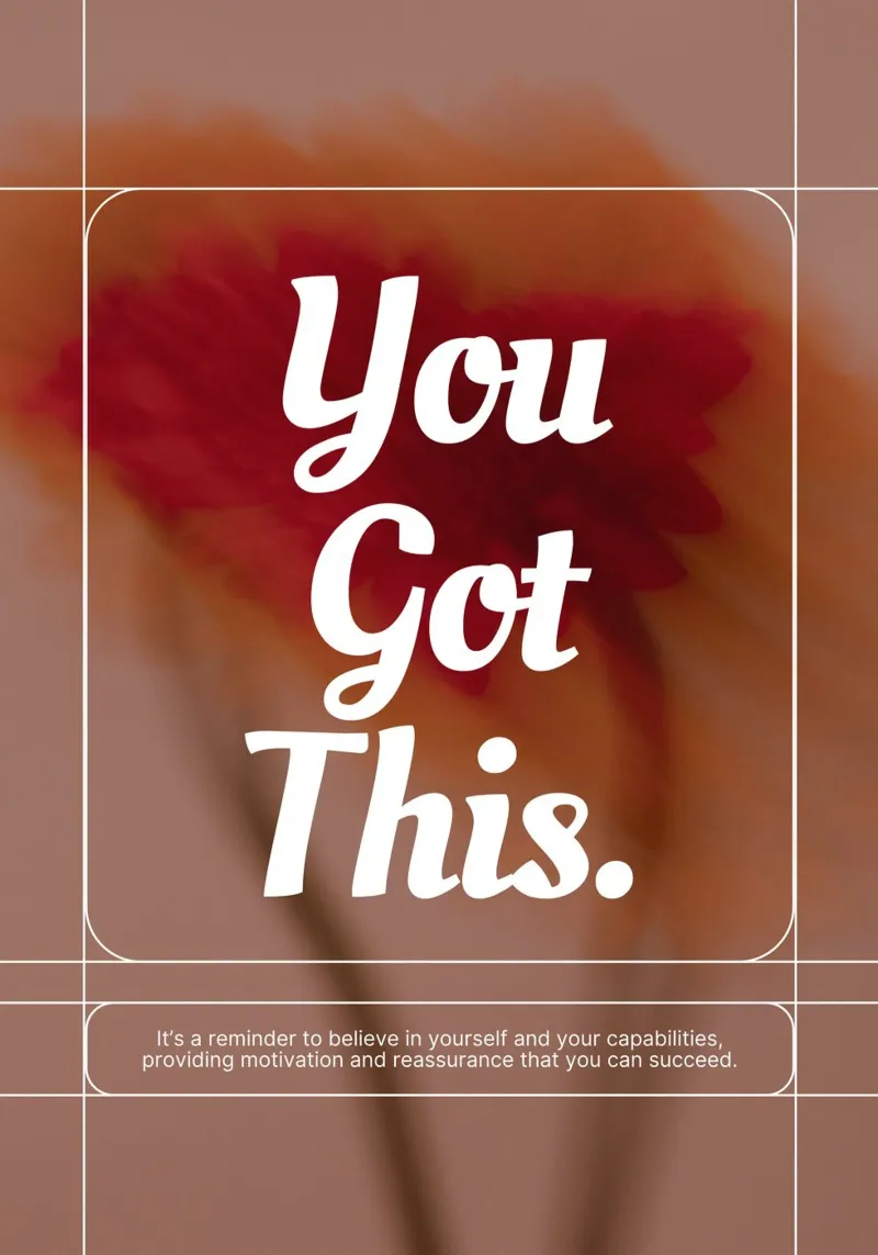 YOU GOT THIS poster da Einfach Uebel