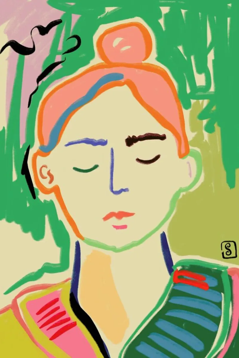 Meditating carta hahnemühle da Sandra Poliakov