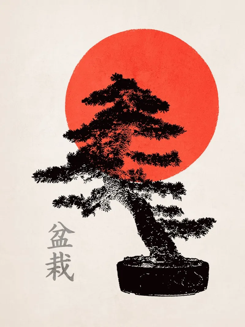Bonsai Tree no. 2 carta hahnemühle da apoloprints
