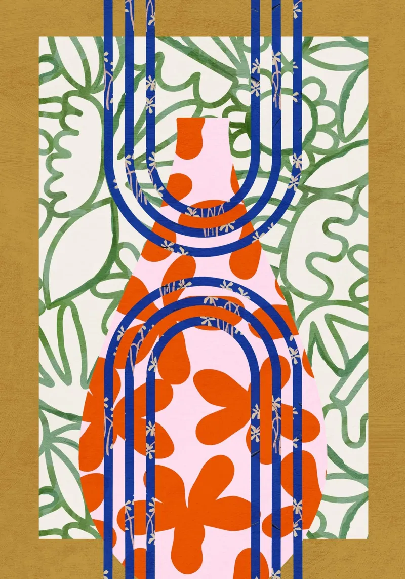 Pottery Poem No 05 canvas with Floater frame by treechild