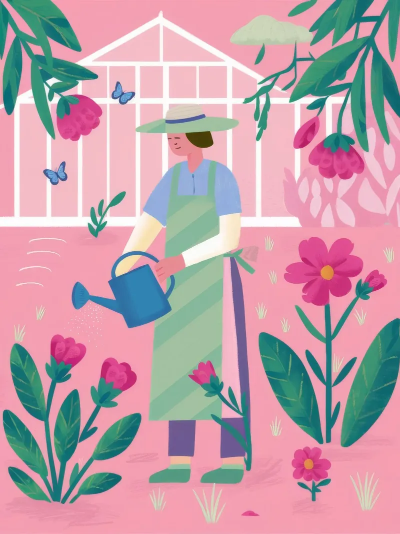 Greenhouse Bloom Day canvas by Arcane Shade