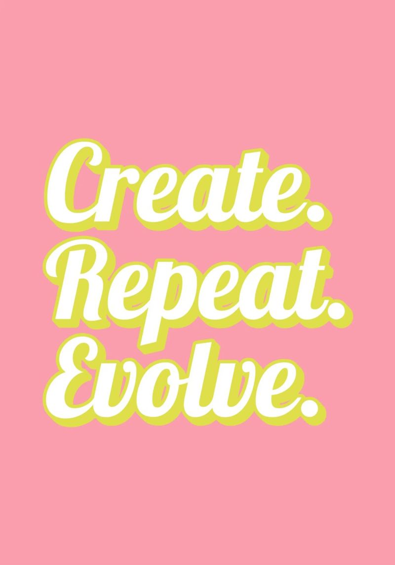 CREATE. REPEAT. EVOLVE poster de Einfach Uebel
