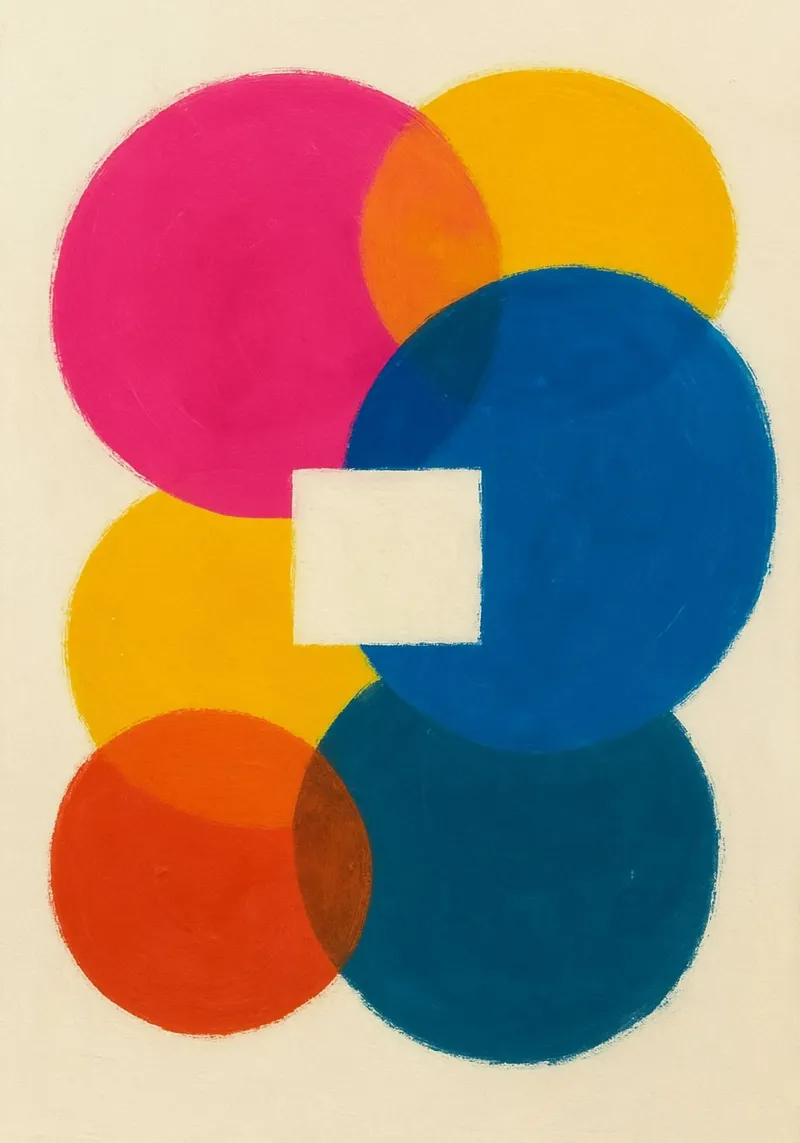 Vibrant Overlapping Circles poster da Mosaic Dialogue