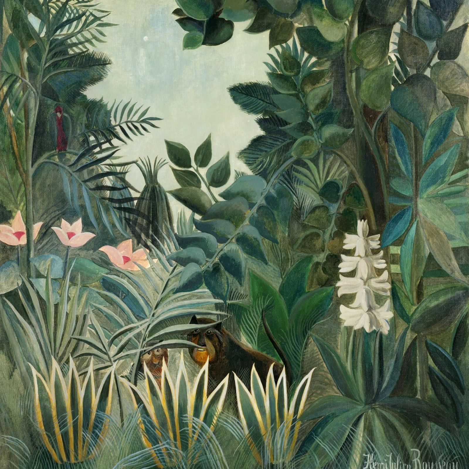 Henri Rousseau – The Equatorial Jungle (1909) poster da Wirla