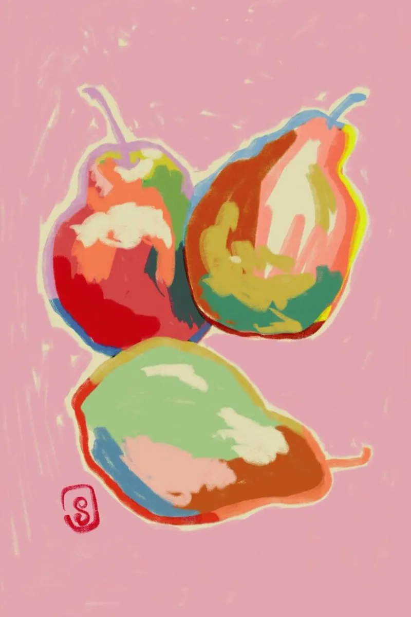 Perfect Pears pellicola backlit da Sandra Poliakov