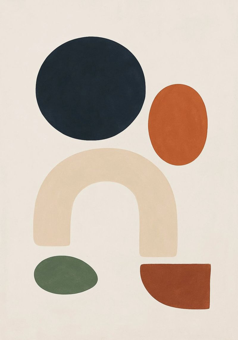 Earthy Abstract Composition Leinwand von Mosaic Dialogue