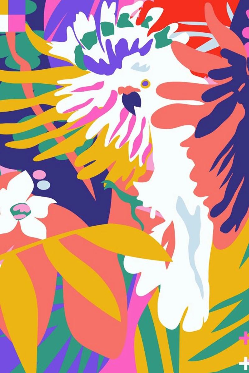 Cockatoo Tropic Shift poster de Mariery Young