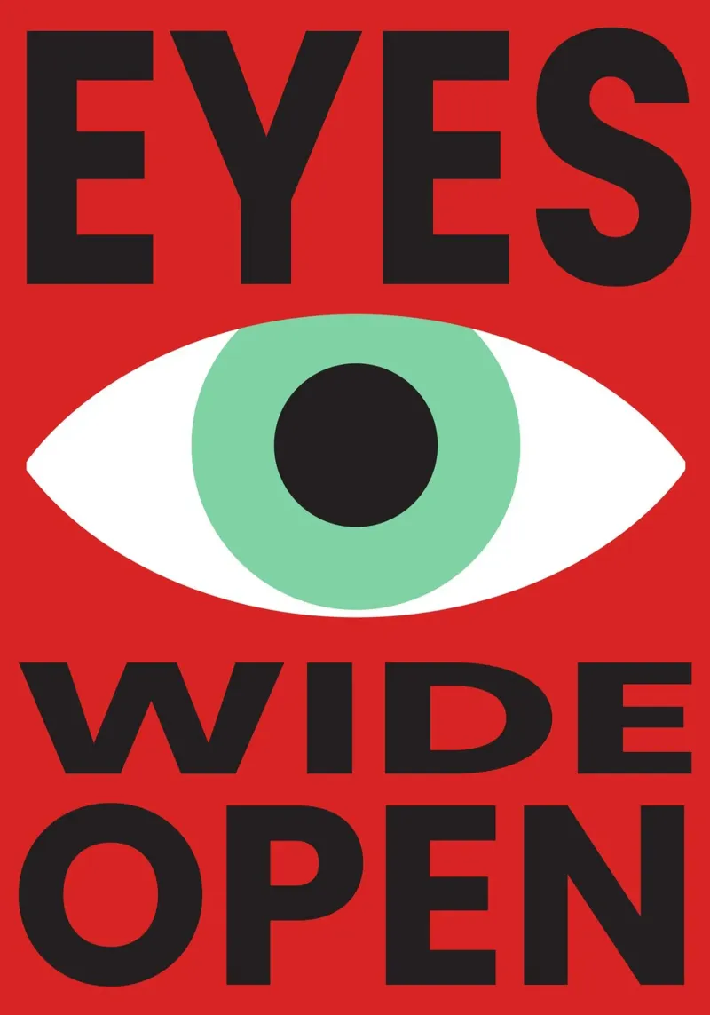 EYES WIDE OPEN poster with aluminum frame by studio salü