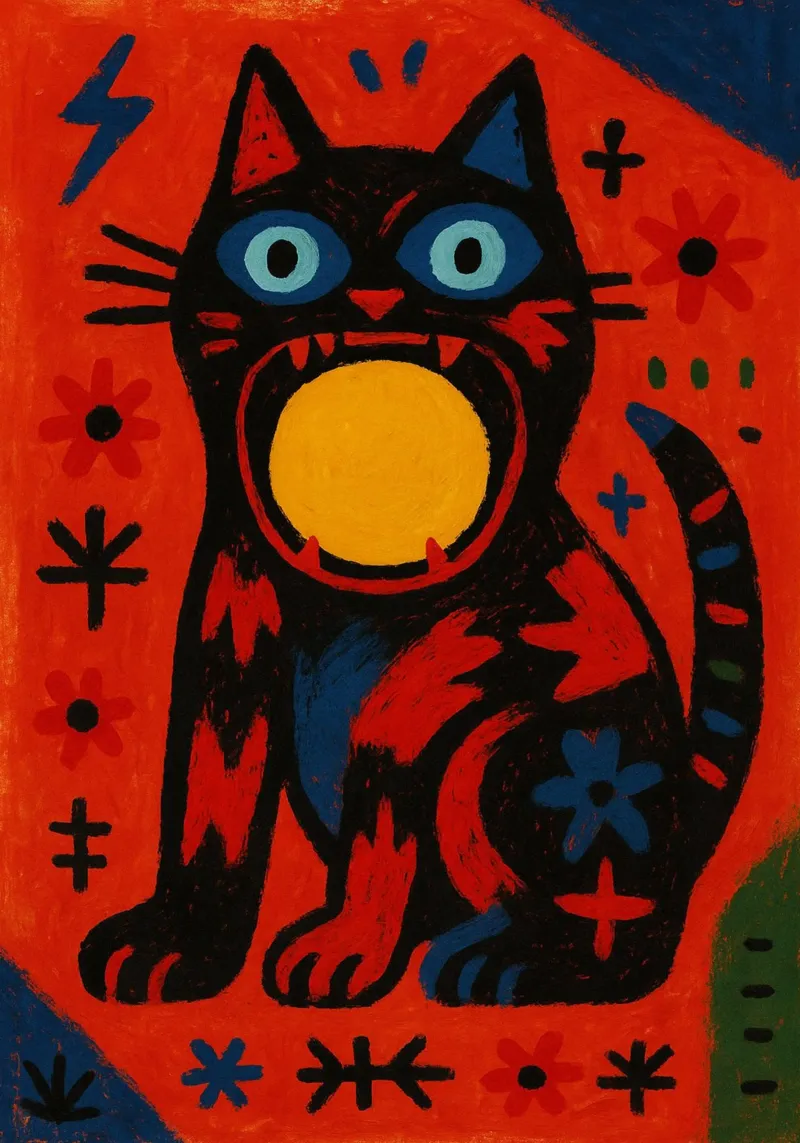 The Cat Who Ate the Sun carta hahnemühle da Mosaic Dialogue