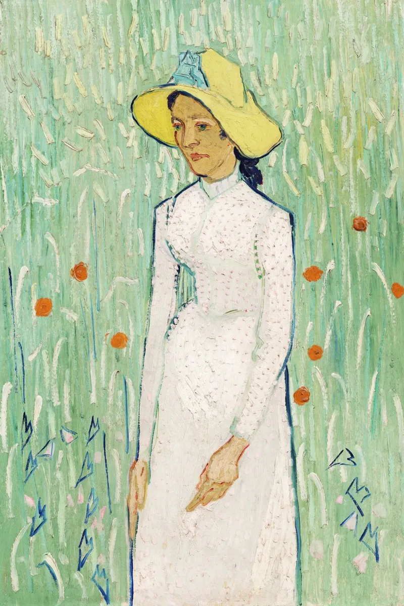"Ragazza in bianco" (1890) di Vincent van Gogh carta hahnemühle da Van Gogh Prints