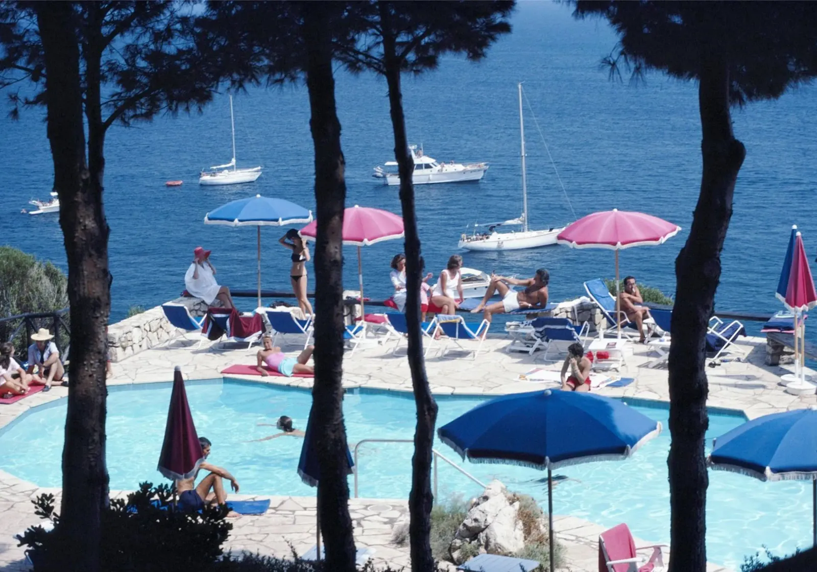 Albergo Il Pellicano - Slim Aarons carta hahnemühle da Chrisvintage