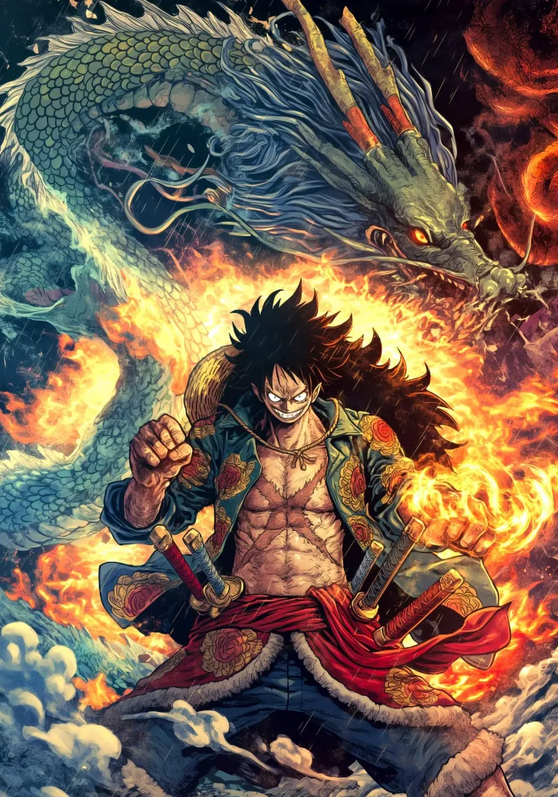 Monkey D Luffy One Piece pellicola backlit da Fleur de Lys