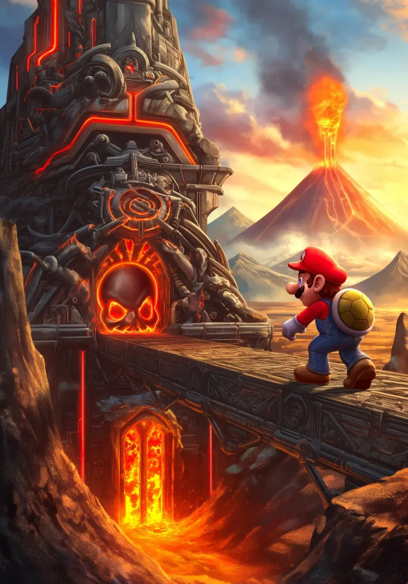 Super Mario canvas by Fleur de Lys
