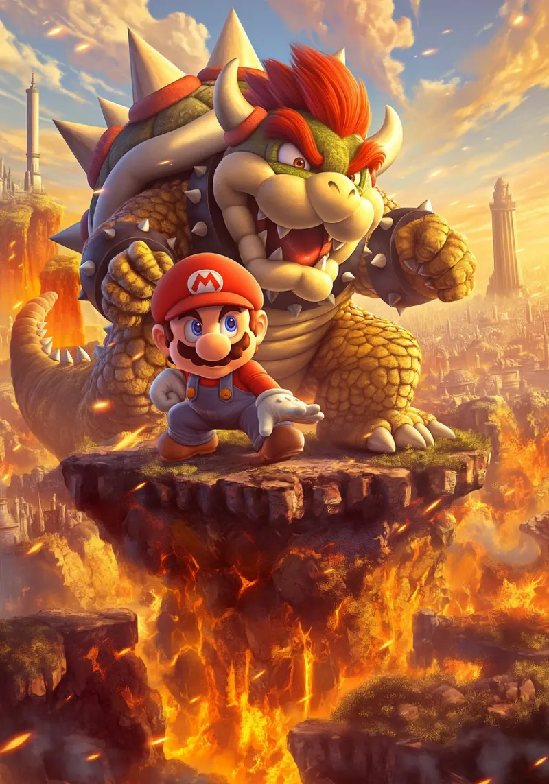 Super Mario pellicola backlit da Fleur de Lys