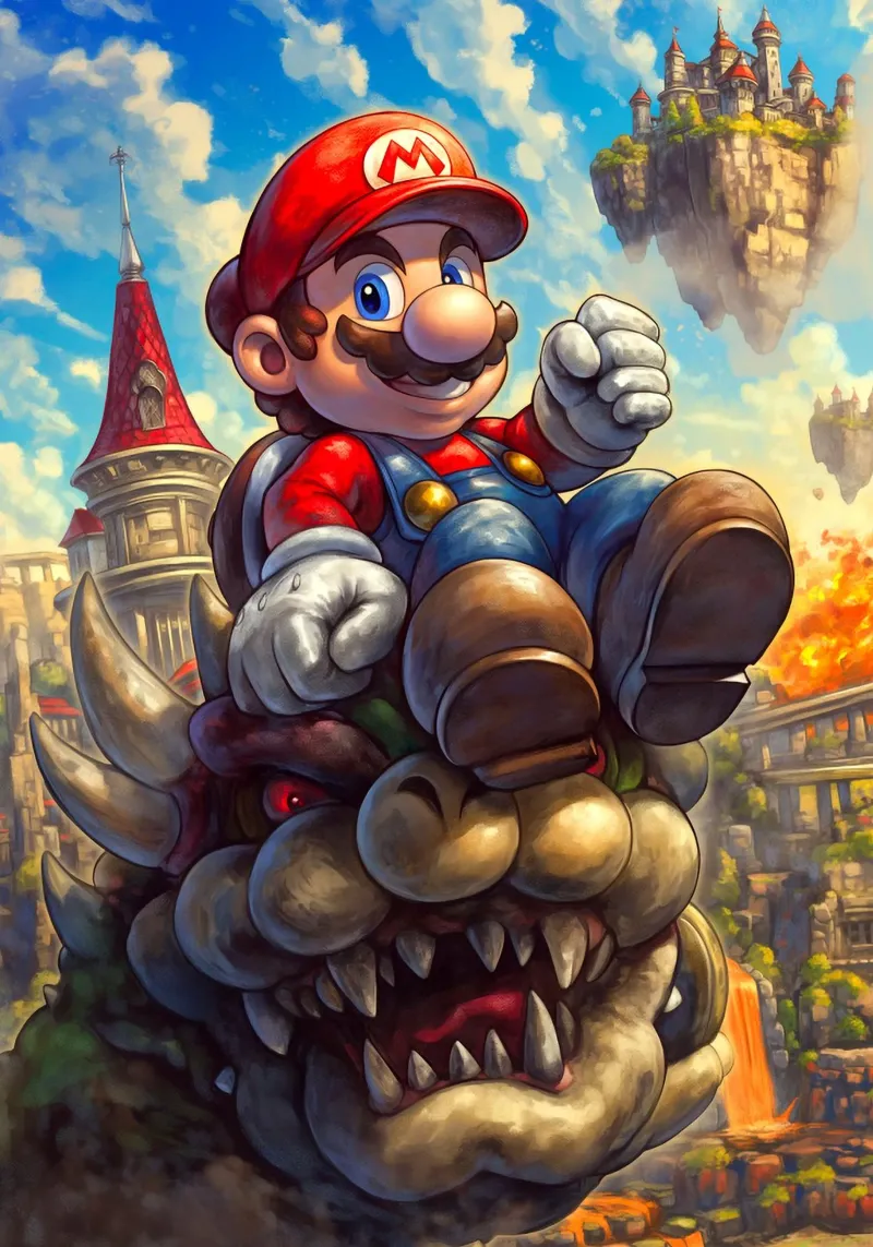 Super Mario pellicola backlit da Fleur de Lys