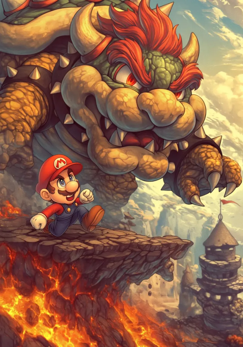Super Mario pellicola backlit da Fleur de Lys