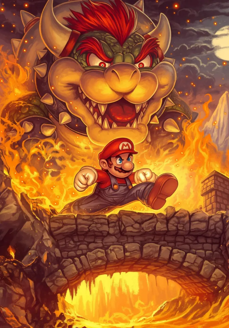 Super Mario pellicola backlit da Fleur de Lys