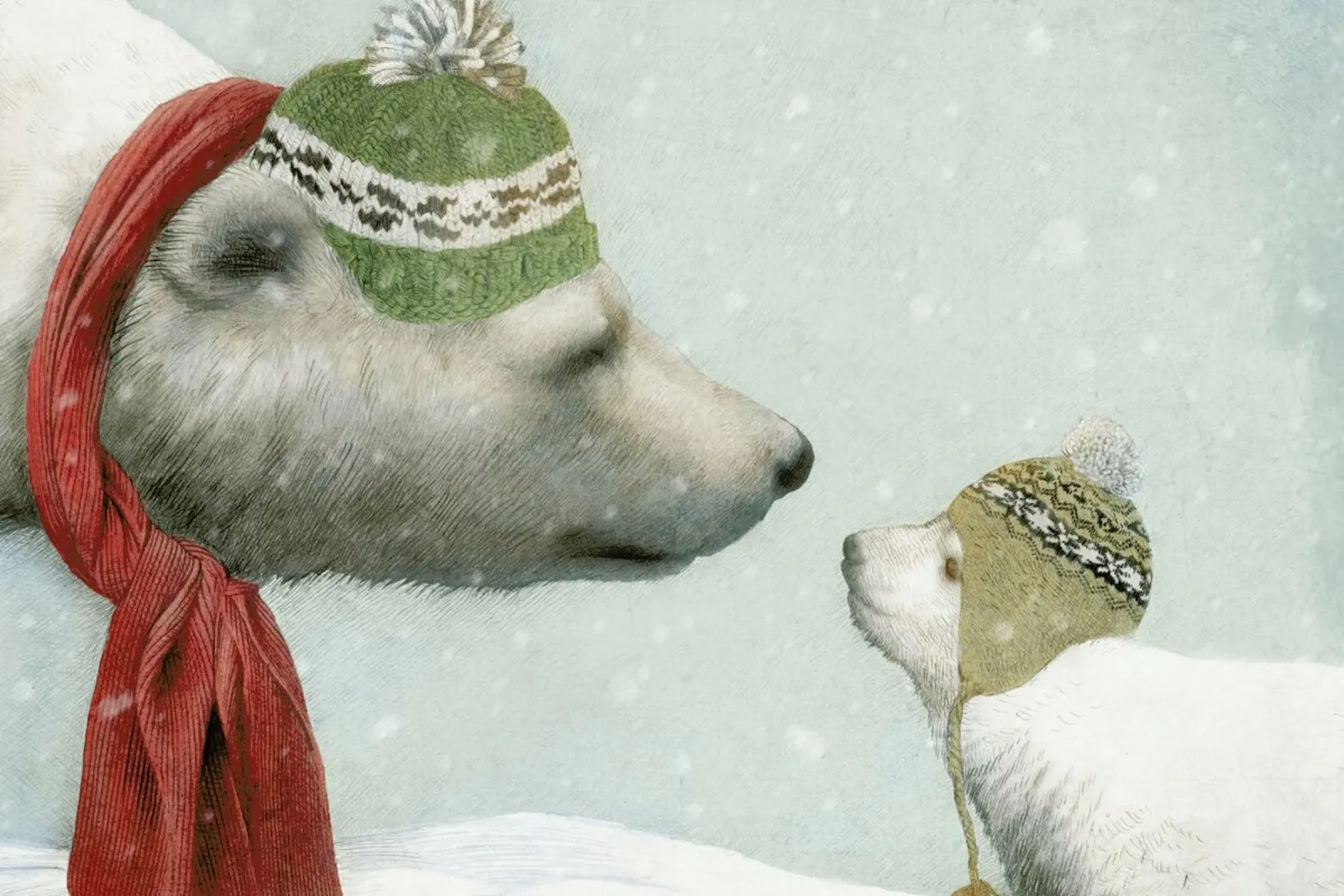 First winter poster con telaio in alluminio da Eric Fan