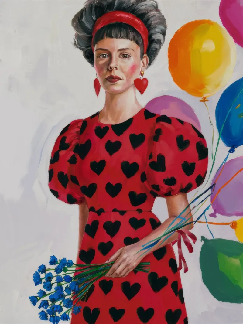 Celebrazione del cuore poster con telaio in alluminio da Ebony Carpenter