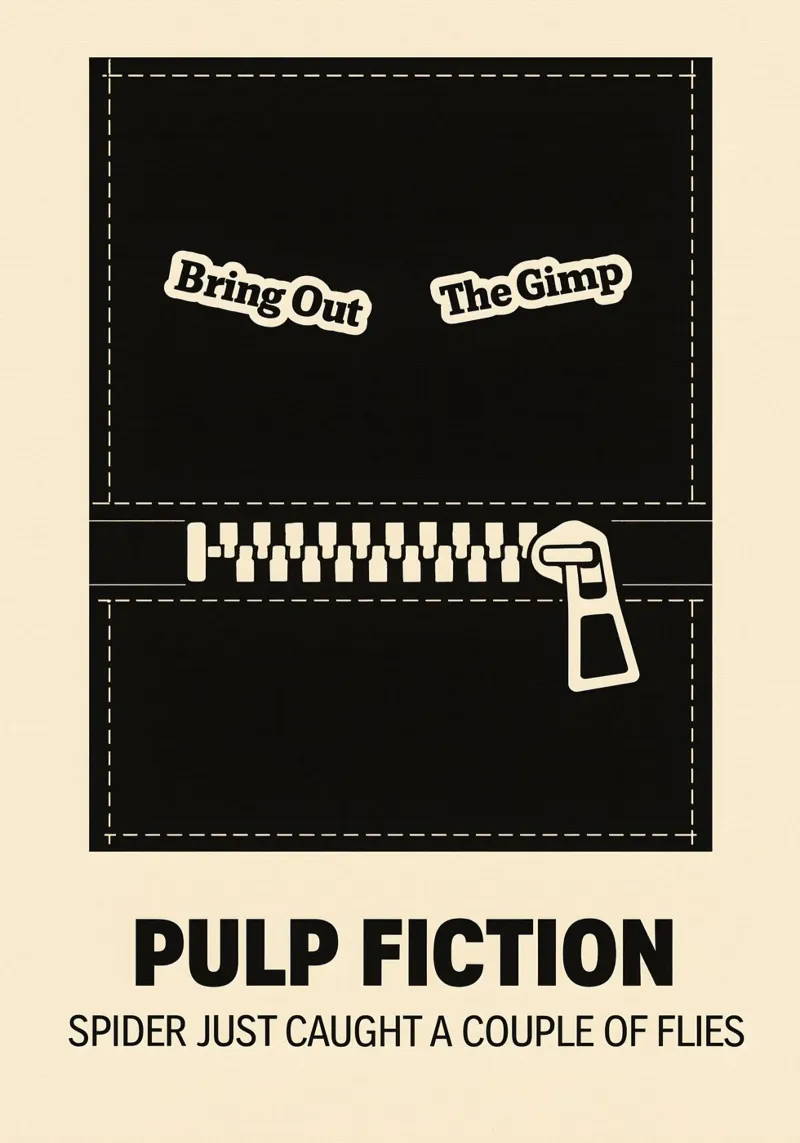 Pulp Fiction Print carta hahnemühle da MoviesArt