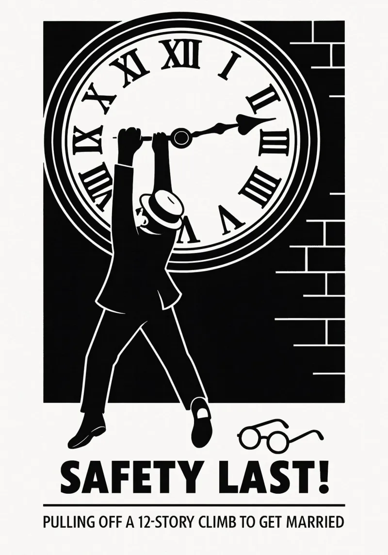 Safety Last Print pellicola backlit da MoviesArt