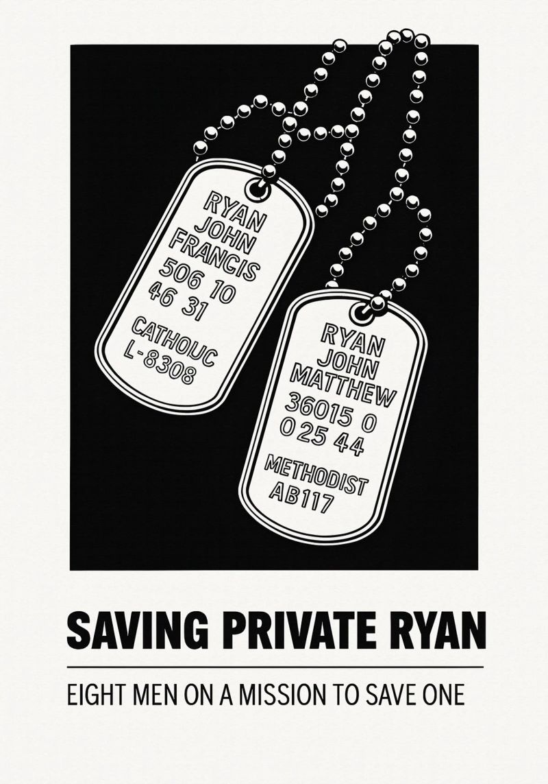 Saving Private Ryan Print plexiglass da MoviesArt