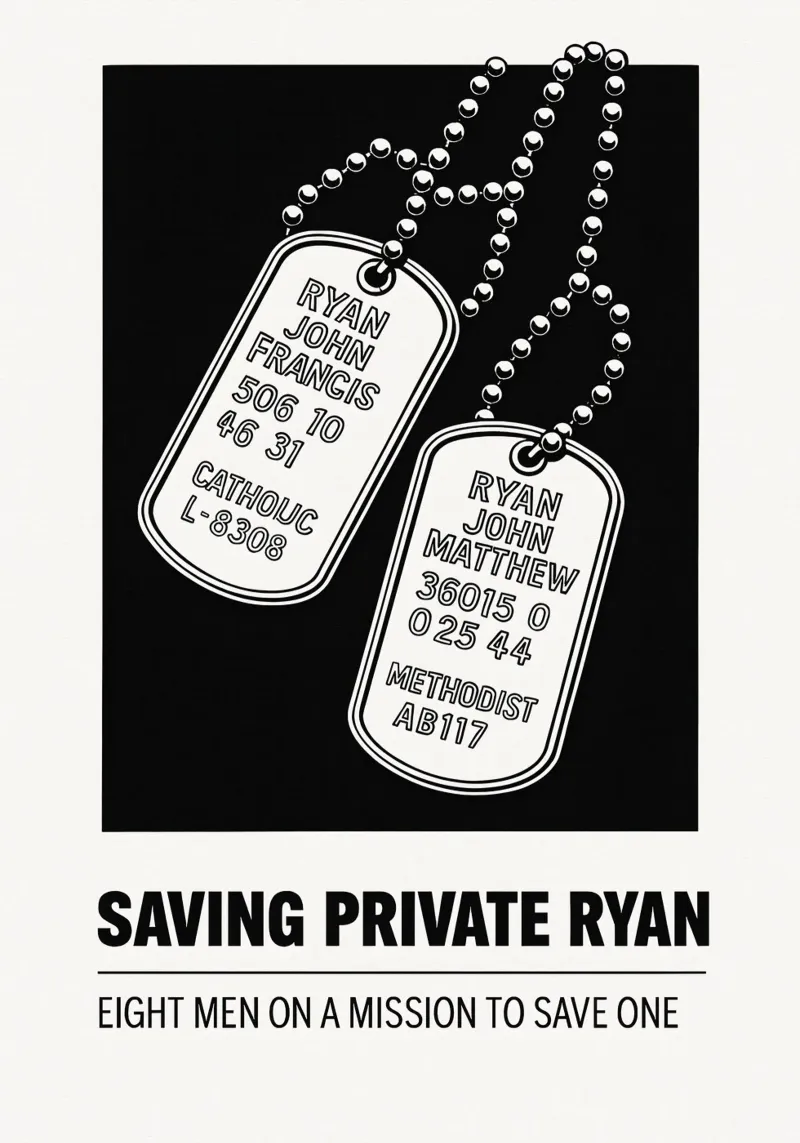 Saving Private Ryan Print plexiglas de MoviesArt