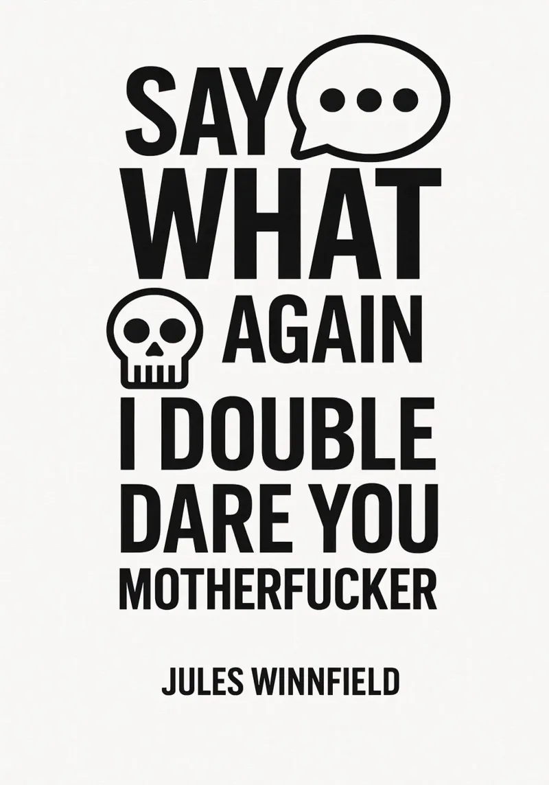 Say What Again Print pellicola backlit da MoviesArt