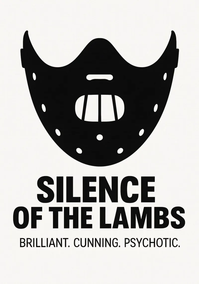 Silence Of The Lambs Print carta hahnemühle da MoviesArt