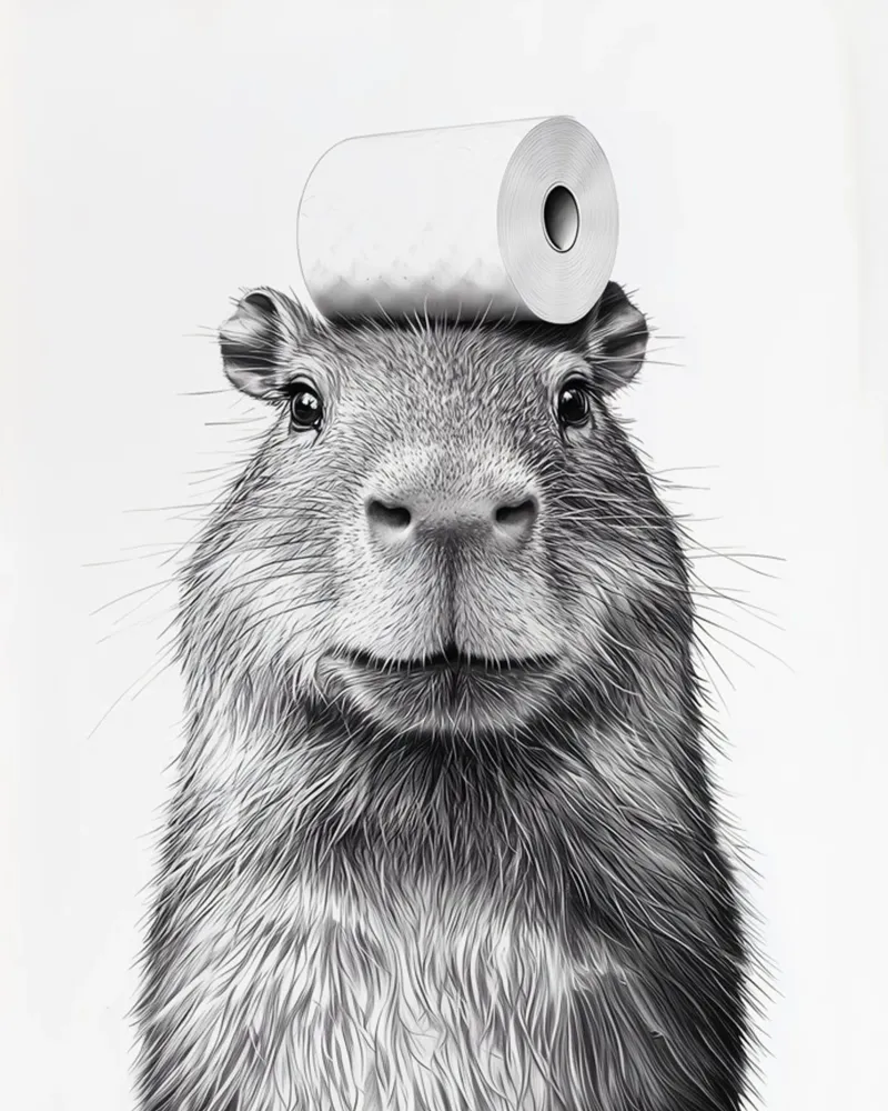 Capibara pellicola backlit da animals_studio