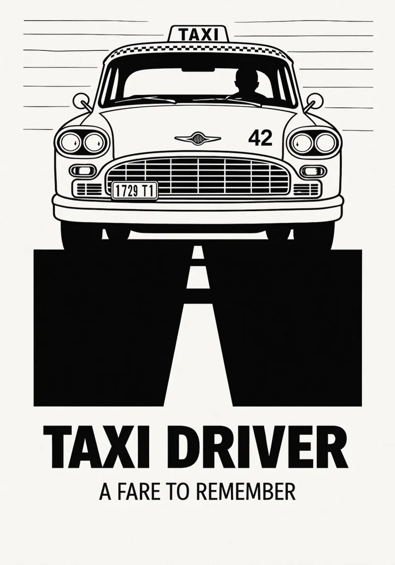 Taxi Driver Print carta hahnemühle da MoviesArt