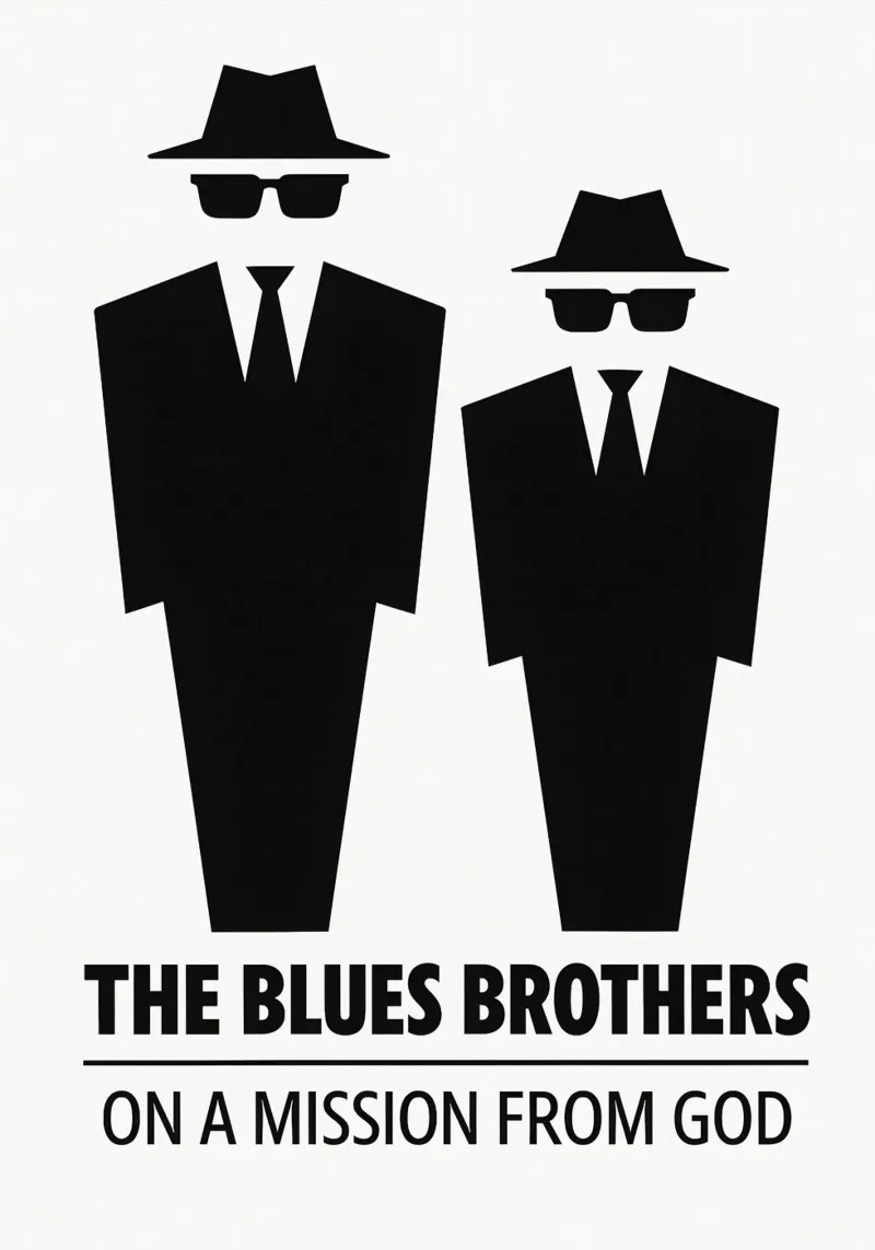 The Blues Brothers Print pellicola backlit da MoviesArt