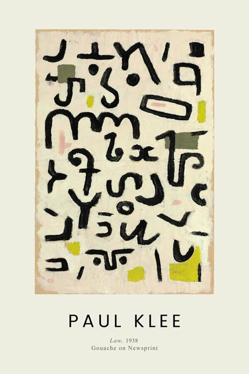 Klee - Law Poster von Vintage by JUNIQE