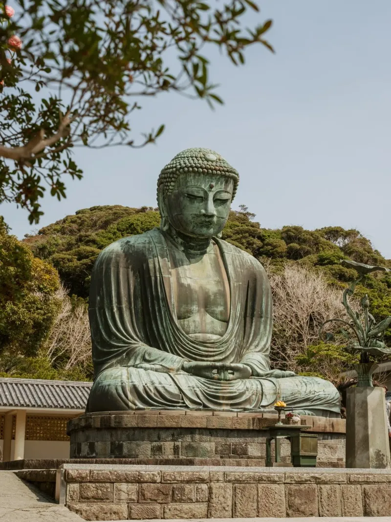 Giant Buddha in Kamakura - Japan alu-dibond by Marcel Bisig